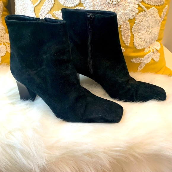 VIA SPIGA — GORGEOUS BLACK SUEDE HEELED ANKLE BOOTS SIZE 5 MADE IN ITALY 🇮🇹 - Picture 3 of 7